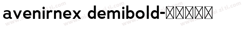 avenirnex demibold字体转换